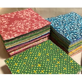 5 INCH QUILT SQUARES ~ PACK OF 50 SQUARES 100% Cotton Fabric (No Duplicates!)