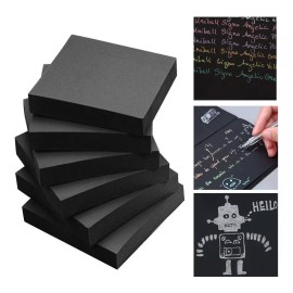 STICKY 510 Notas Adhesivas Negro Recados Oficina Escuela Post It