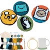 Siqinam Adventure-Time Punch Needle Kit-4 Pack Adventure Crochet Series Themed