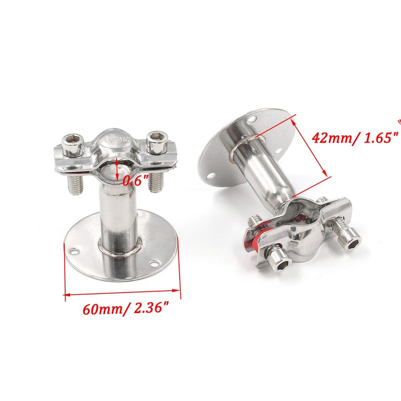 Antrader Pipe Bracket Clamp, Stainless Steel Wall Mount Ceiling Mount