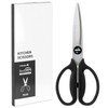 Plus Kitchen Scissors, Disassembly, Dishwasher Safe, Fit Cut Curve, Black,