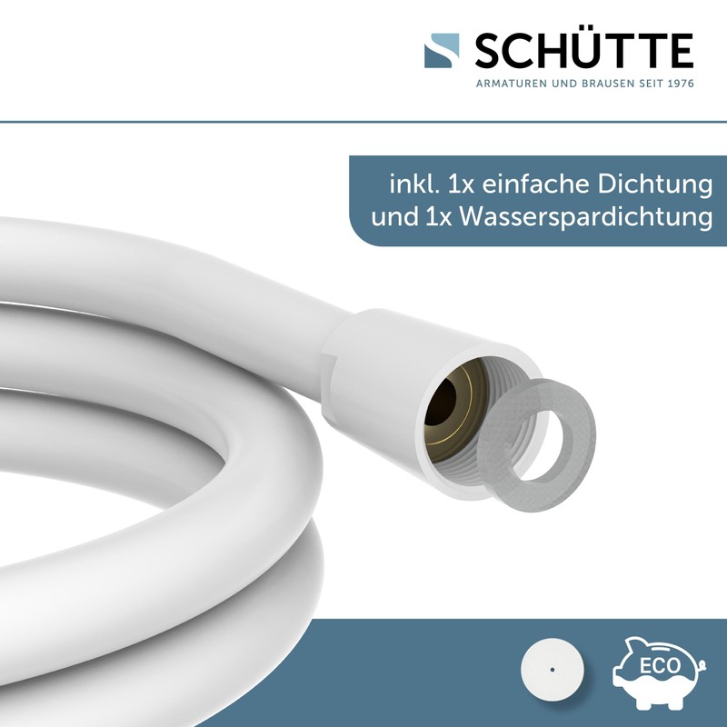 SCHÜTTE 63878 1.5 m Shower Hose with Twist Protection Shower