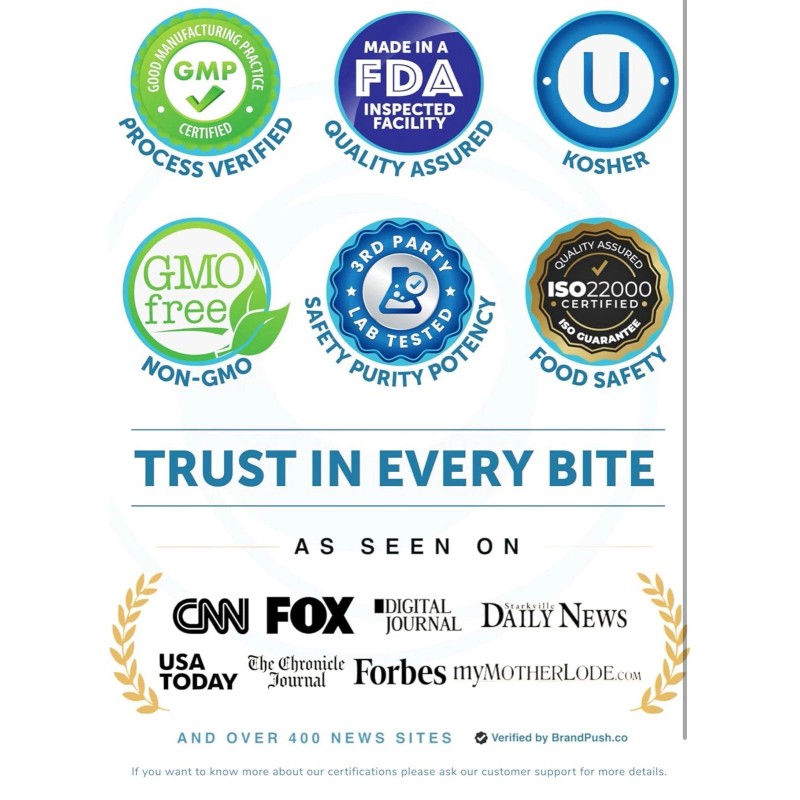 Lunakai USA Made Calcium Gummies with Magnesium, Zinc, Vitamin D3