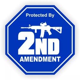 Unbranded 3pcs Protected 2nd Amendment Stickers Doorbell Camera Security Decals Ring Bell