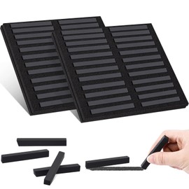 Watersay 48 Pcs Soft Pastel Drawing Chalk Set Square Sketch Chalk Non-toxic Artist Pastel Sticks for Students Artists Classroom Art Lovers(Black)