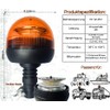 Matel Service Rotating Beacon Orange Warning Light with Flexible Base
