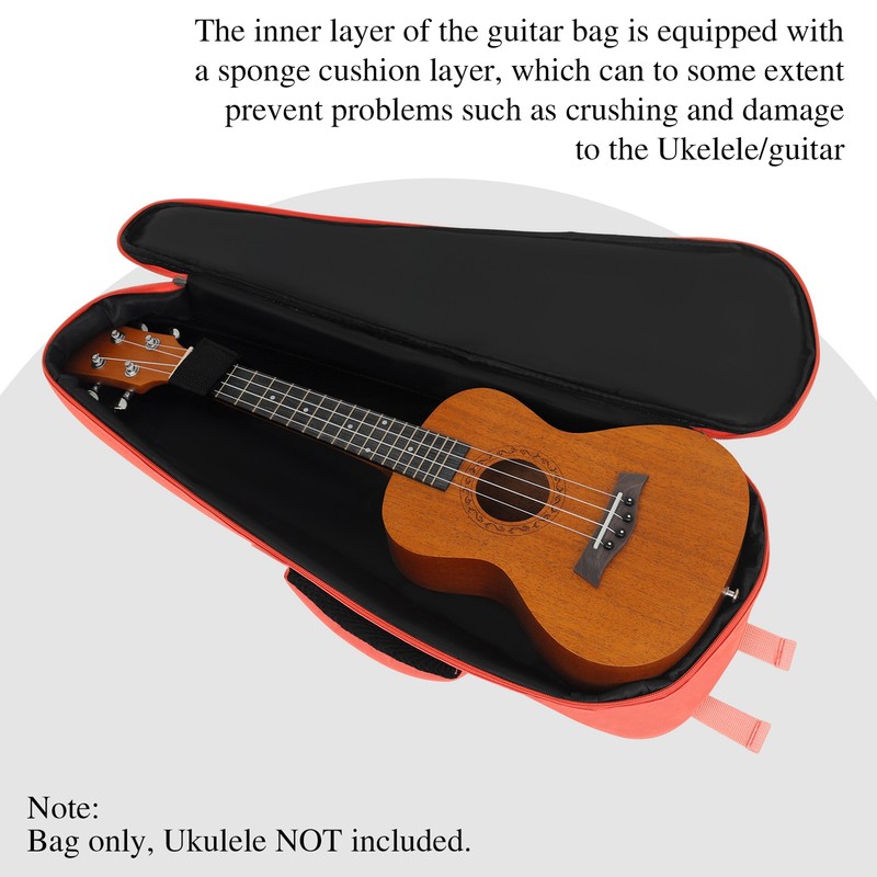 23-inch Ukelele Ukulele Uke Bag Backpack Case Simple Style Cotton