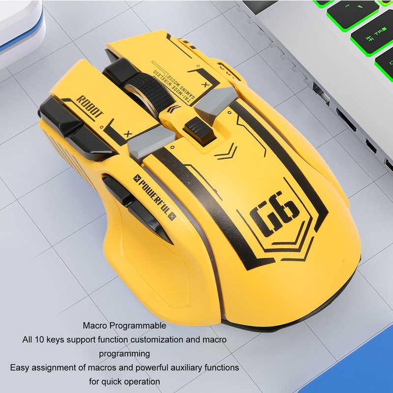 Gaming Mouse 2.4G Wired Bluetooth 3 Mode 5 Adjustable DPI