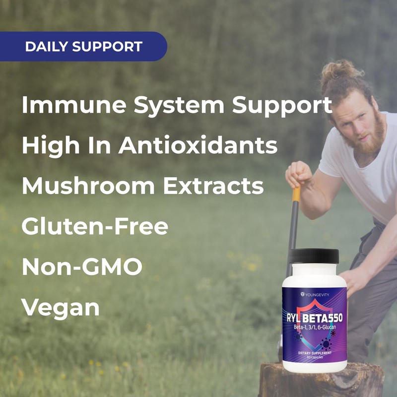 Youngevity RYL Beta550 Beta 1, 3-D Glucan Immune Support -