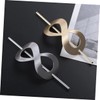 BIUDECO Elegant Gold Plated Hairpin Forks 2pcs French Hair Pins