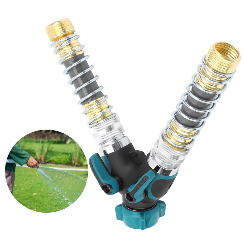 2 Way Y Hose Connector for Garden Water Pipe Splitter