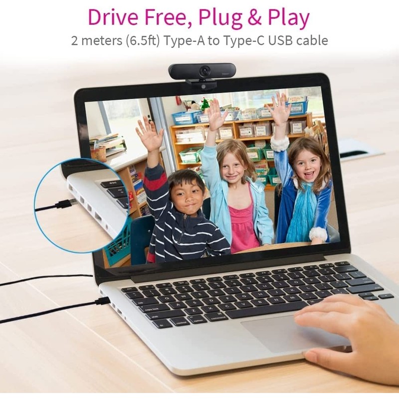 JPL Vision & Voice USB 1080p HD Webcam, ideal for