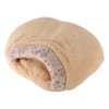 Hooded Cat Bed Thick Soft Comfortable Self Warming Cat Sleeping