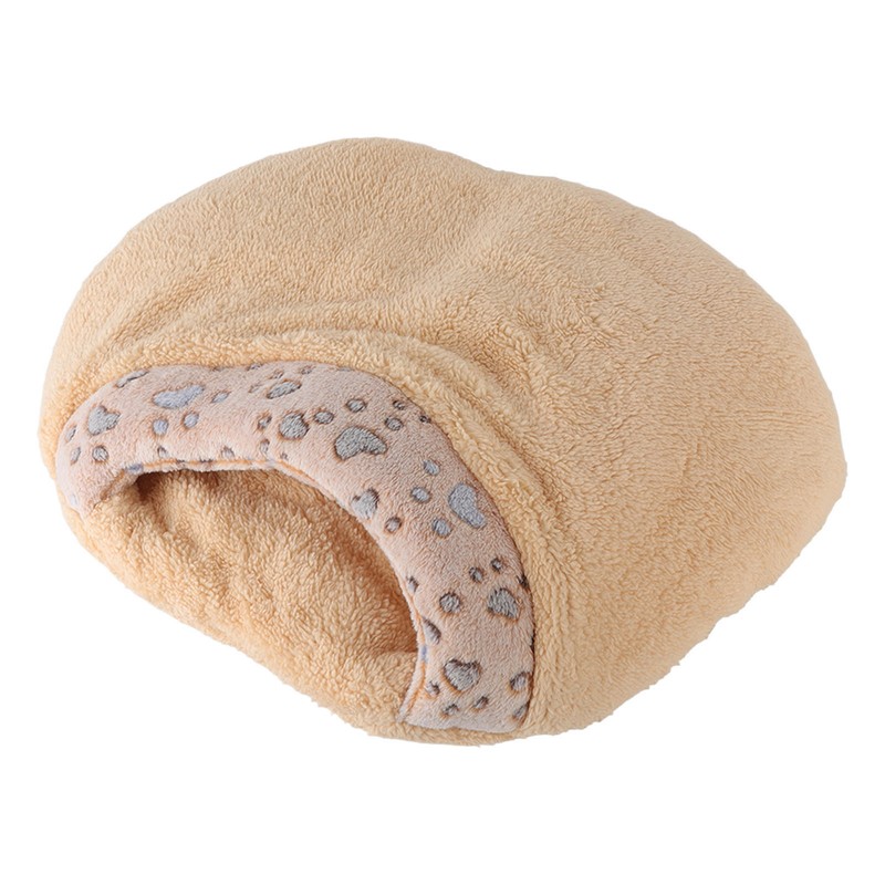 Hooded Cat Bed Thick Soft Comfortable Self Warming Cat Sleeping