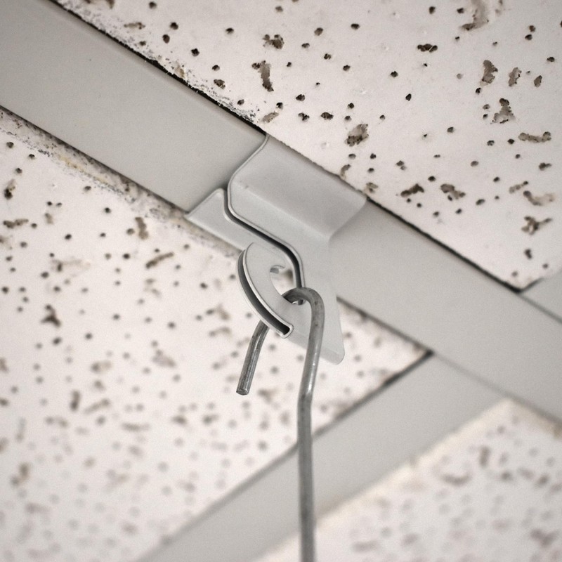 STORE FIXTURES DIRECT Extra Heavy Duty White Aluminum Drop Ceiling