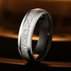 King Will METEOR 6mm Silver Plated Domed Tungsten Carbide Ring