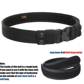 TACNEX Duty Belt 1.5" Law Enforcement Duty Belts Police Security Nylon Utility Work EDC Belt L