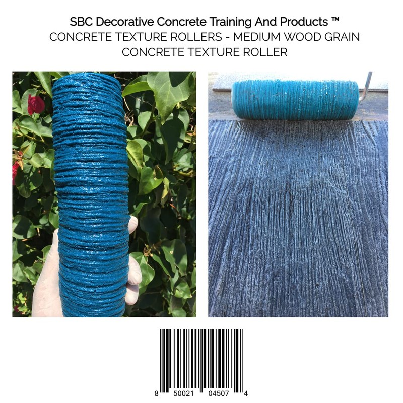 Medium Wood Grain Concrete Stamping Roller And Masonry Forms Tool