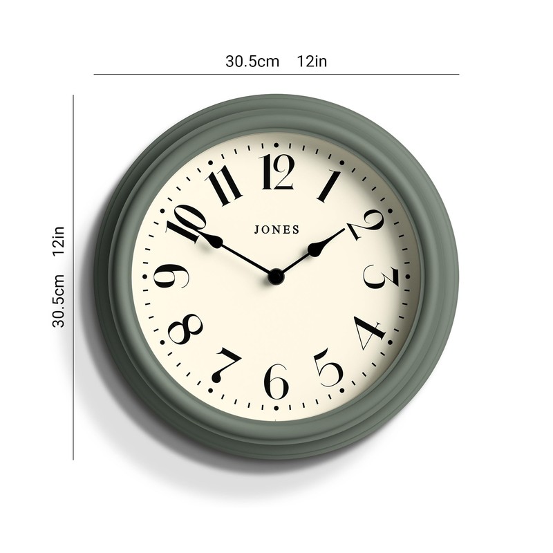 Jones Clocks® Serenity Wall Clock - Round Wall Clock -