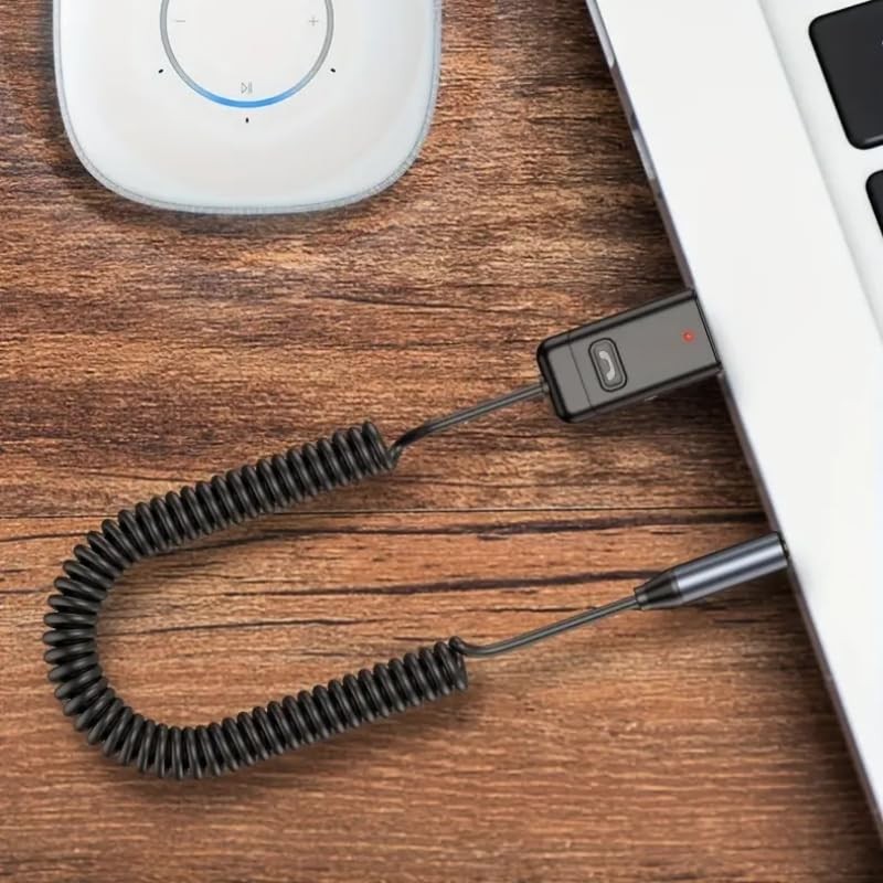 Aux Wireless Adapter, Automotive USB 2.0 to 3.5 mm Jack