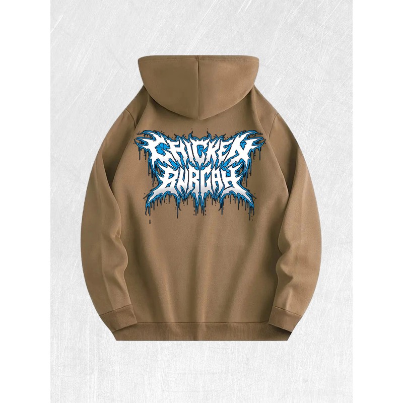 Screaming Drip Graphic Hoodie 100% Cotton US Warehouse 7 ColorsColor:
