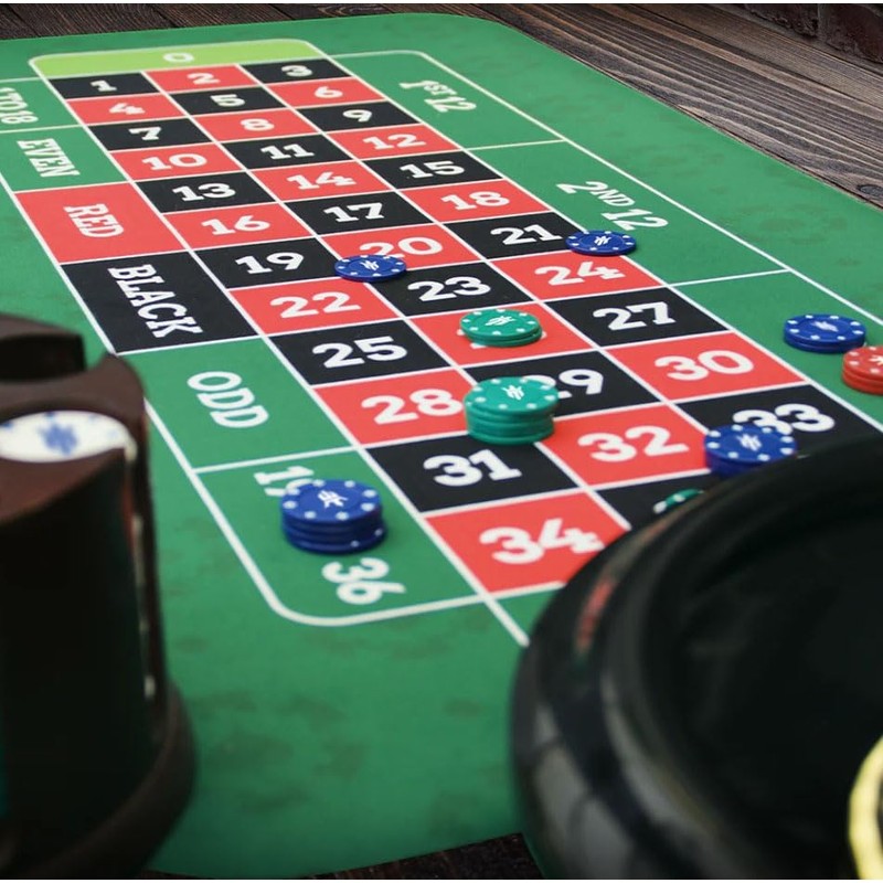 MATSMITHS Roulette Pro 24” x 47” Table Topper Mat, Washable