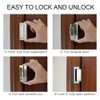 2 Pack Door Reinforcement Locks with 8 Screws, Home Security