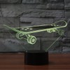 Optical Illusion 3D Skateboard Night Light 16 Colors Changing Remote