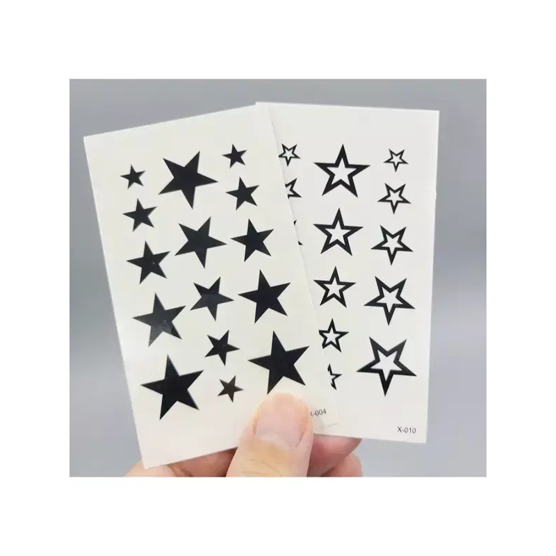 별모양 타투 임시 패션 스티커 스타 뷰티소품 문신 5p Star-shaped