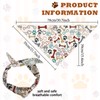arricraft Dog Bandana Colourful 1 Piece Dog Bandana with Paw