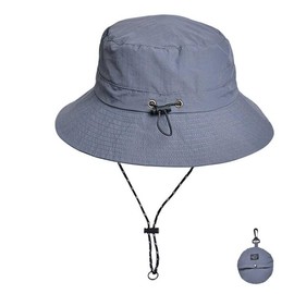 WANYI Sun Hat Men Women UV Nylon Waterproofing Protection Hiking Hat Fishing Hat Sun Protection Hat Fishing Hat Men Wide Brim Outdoor Summer Hat Foldable, darkgray
