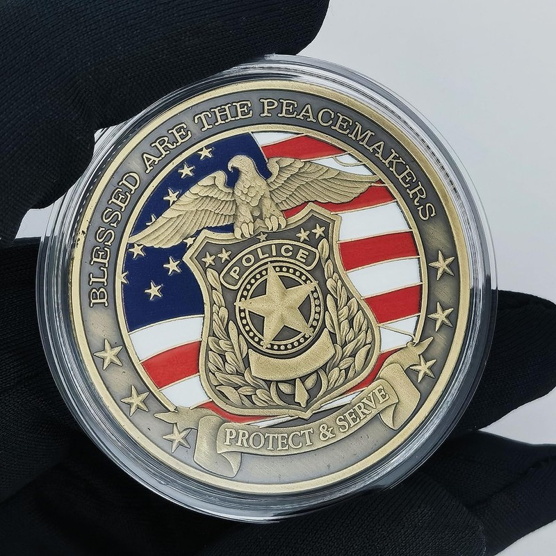 Police Challenge Coin Death Reaper Law Enforcement Medallion Collectible Coin