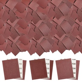 Dansib 240 Pcs 1/4 Sheet Sandpaper for Palm Sander 4.5" x 5.5" Sand Paper Sheets Sandpaper Assortment Includes of 60 Grit, of 100 Grit, and of 240 Grit for Wood Metal Automotive Furniture