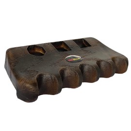 SINOBILLIA cue stick holder (Wood grain, 5-Cue), 5-Cue Portable pool cue holder, Weighted and durable billiard cue holder, Pool stick holder