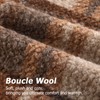 decorUhome Faux Fur Plaid Throw Pillow Covers 18X18 Set of