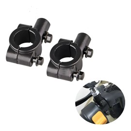 2pz Base Soporte For Espejo Rosca 8mm 10mm Manubrio 7/8 Moto 10mm