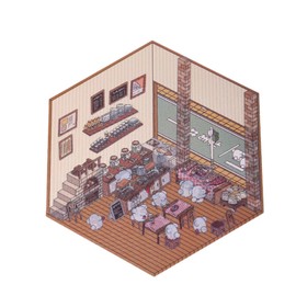 Wmzjnljy 8 Sets DIY 3D House Stickers Make Your Own Sticker 3D Scene Stickers Miniature Simulated Cabin Scene(U87-8)