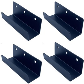 4 PCS Black Tile Hanger Steel Wall Tile Bracket Wall Display,Ladder Hanger for Wall Mount U Bracket,Billboard Hook Wall Bracket ,Thickness 2 mm,(Slot width-38mm)