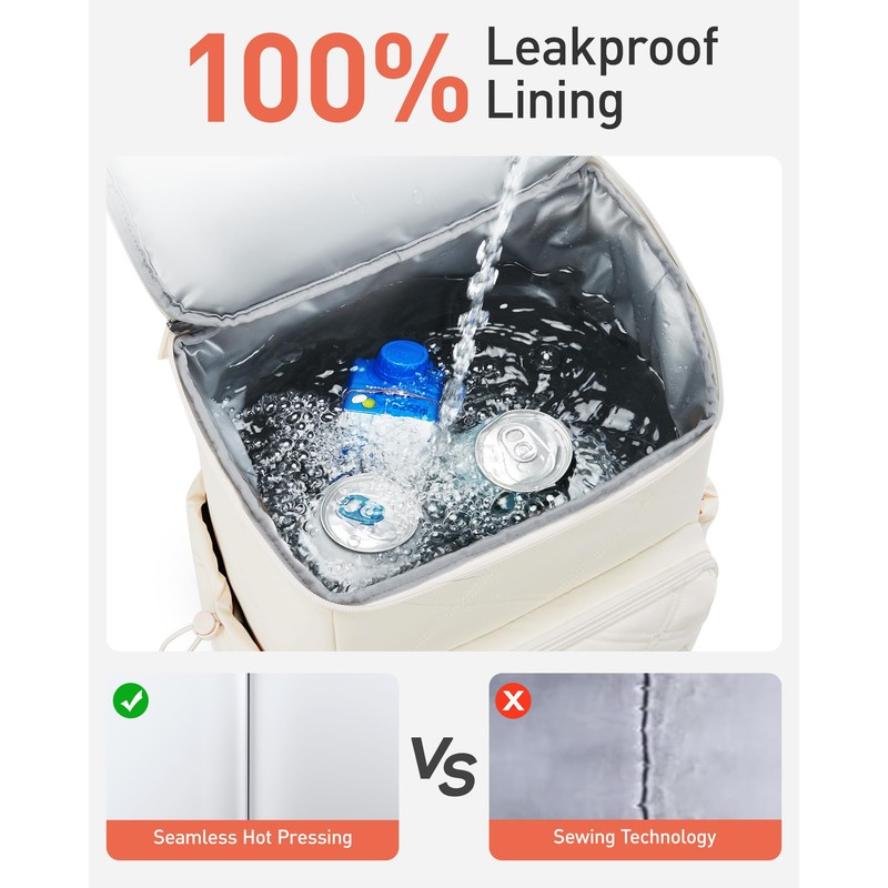 TOURIT Insulated Backpack Cooler: 30 Cans Waterproof Leakproof Soft Cooler