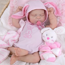 Aori Reborn Baby Dolls Realistic - 20-inch Lifelike Newborn Sleeping Girl with Ultra-Realistic Handcrafted Details, Weighted Real Life Baby Doll for Girls Age 3+ for Christmas/Birthday