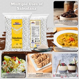 Rani Sabudana (Tapioca/Sago) Pearls 28oz (800g) ~ All Natural | Vegan | No Colors | NON-GMO | Indian Origin