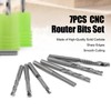 CNC Router Bits Set 1/8" Shank,1/8 end Mill CNC Router
