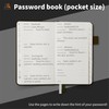 HUSAN Password Book with Alphabetical Tabs - Password Keeper for
