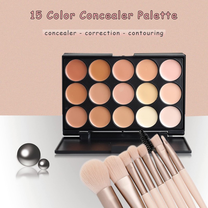 WishesMar Concealer Palette Colour Corrector Dark Circles Fit You Make