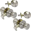 Mobile Home Entry Lockset. Door Lock & Deadbolt. Stainless Steel