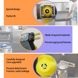 2025 Upgrade 000008484 000009122 33129030 IH9122 Ice Machine Water Inlet Valve Assembly (OEM) 220V/240V 50Hz/60Hz 6W for Manitowoc Ice Machine Parts 2-Year Warranty
