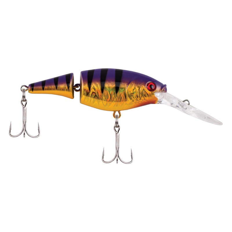 Berkley Flicker Shad Jointed Fishing Lure, Slick Purple Bengal, 1/3