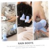 Ipetboom 2sets Supple Dog Rain Shoes Comfortable Outdoor Dog Shoes