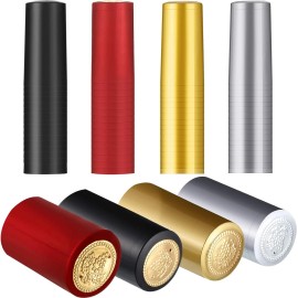 Blulu 200 Heat Shrink Capsules For Wine Bottles Pvc Black Red Gold Silver 4 Colors