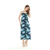 Matchable Family Hawaiian Luau Sweetheart Maxi Dress, Orchid Breeze Navy,